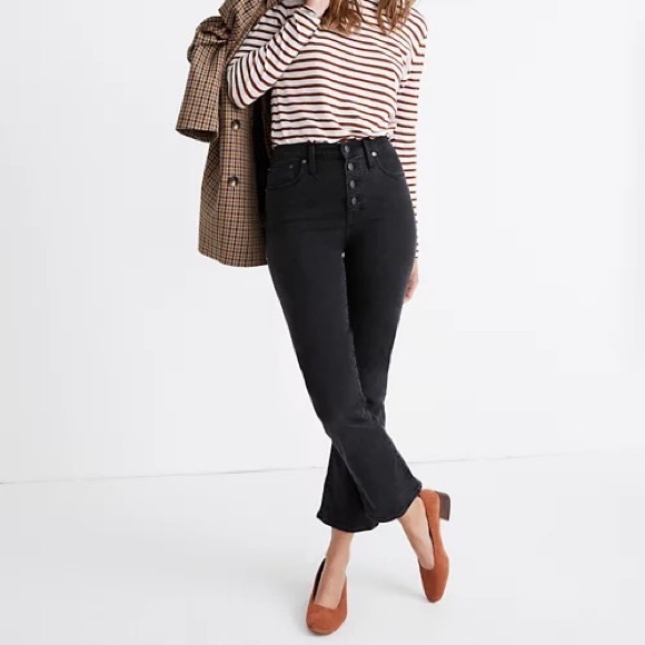 Madewell Cali Demi Boot High Rise Jeans - Picture 3 of 7